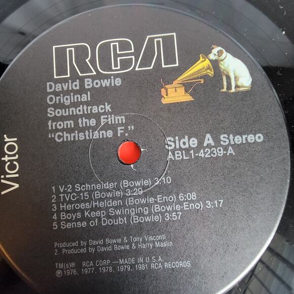 David Bowie  LP christiane F soundrack film 1979 - Picture 3 of 3